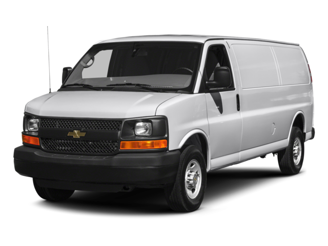 2017 Chevrolet Express Cargo 2500 Work Van in Summit White — front three-quarter view