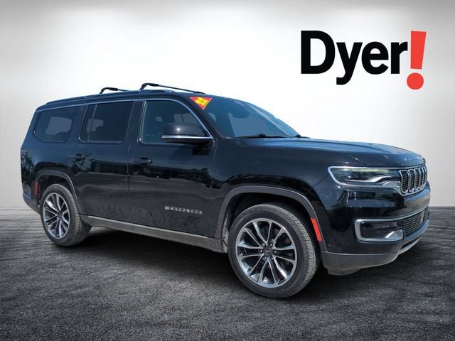 2022 Jeep Wagoneer Series III in Black — front three-quarter view