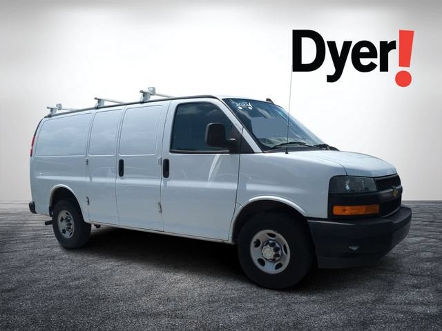 2023 Chevrolet Express Cargo 2500 WT in Summit White — front three-quarter view