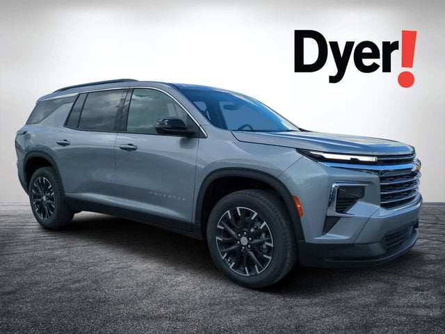 2026 Chevrolet Traverse LT in Sterling Gray Metallic — front three-quarter view