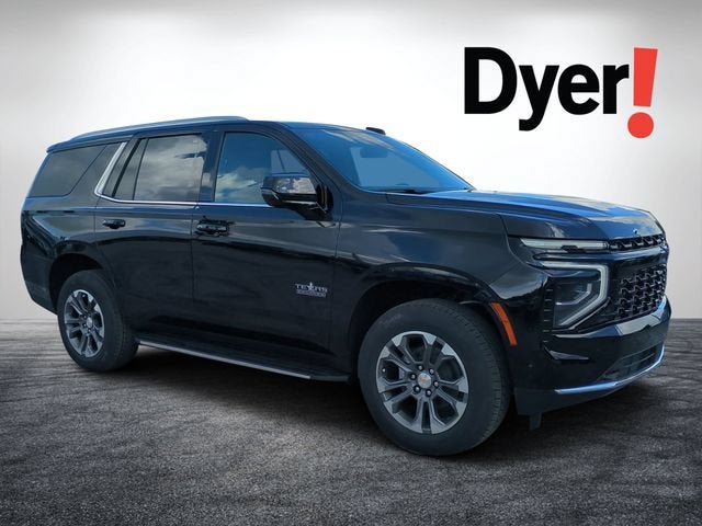 2026 Chevrolet Tahoe LT in Black — front three-quarter view