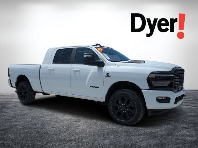 2025 RAM 2500 Laramie in White — front three-quarter view