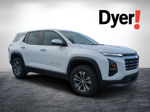 2027 Chevrolet Equinox FWD LT in Summit White — front three-quarter view