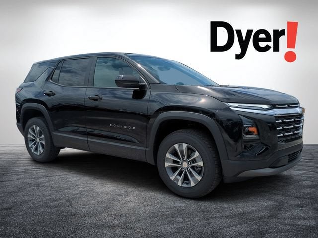 2026 Chevrolet Equinox LT in Mosaic Black Metallic — front three-quarter view