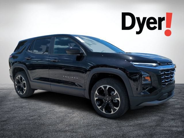 2026 Chevrolet Equinox LT in Mosaic Black Metallic — front three-quarter view