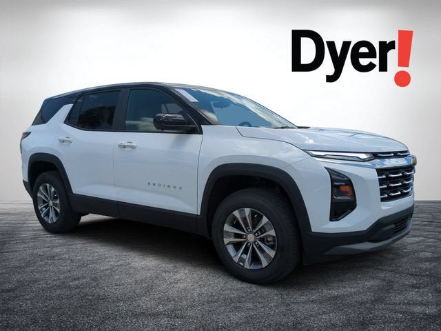 2026 Chevrolet Equinox LT in Summit White — front three-quarter view
