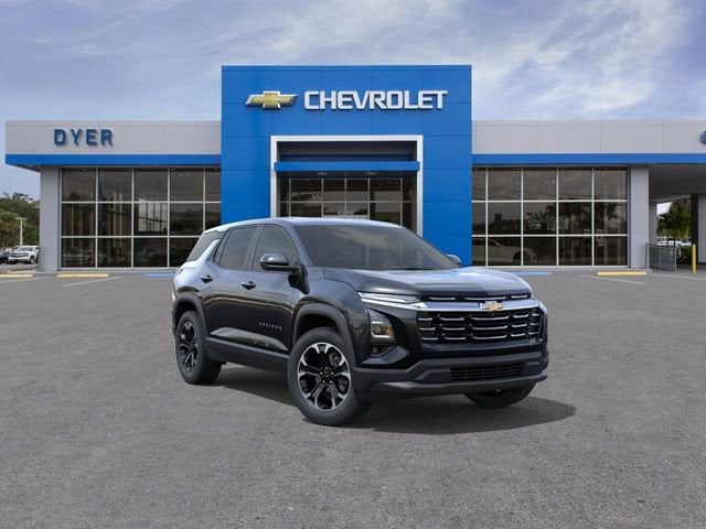 2026 Chevrolet Equinox LT in Mosaic Black Metallic — front three-quarter view