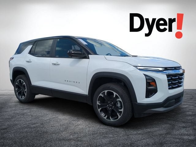 2026 Chevrolet Equinox LT in Summit White — front three-quarter view