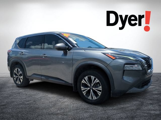 2021 Nissan Rogue SV in Gary — front three-quarter view