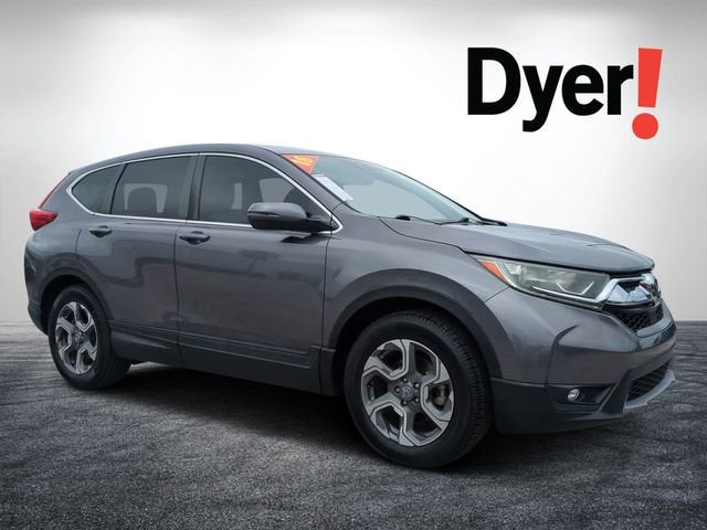 2018 Honda CR-V EX-L in Gray — front three-quarter view