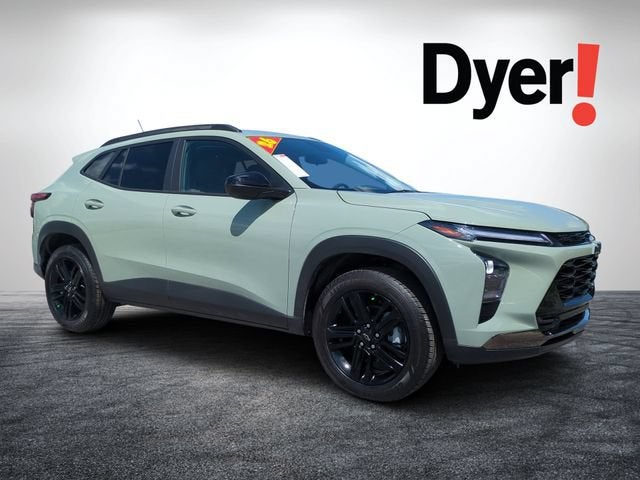 2026 Chevrolet Trax ACTIV in Cacti Green — front three-quarter view