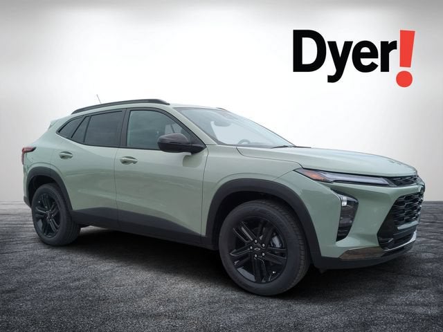 2026 Chevrolet Trax ACTIV in Cacti Green — front three-quarter view
