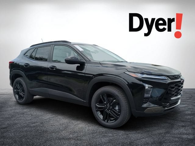 2026 Chevrolet Trax ACTIV in Mosaic Black Metallic — front three-quarter view