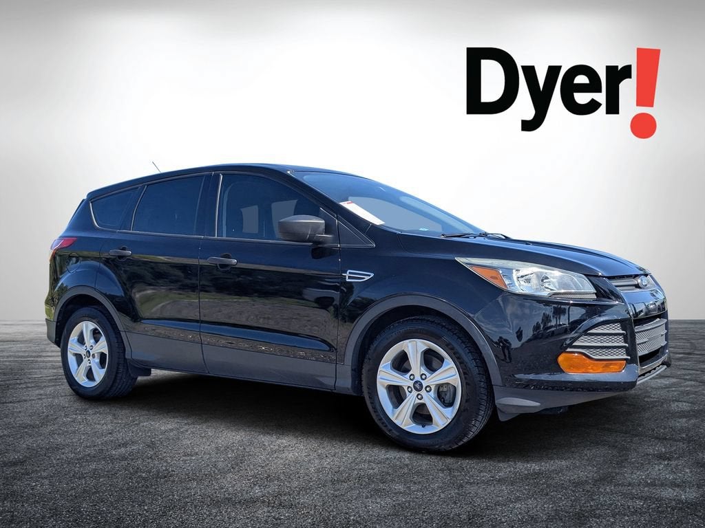 2016 Ford Escape S in Black — front three-quarter view
