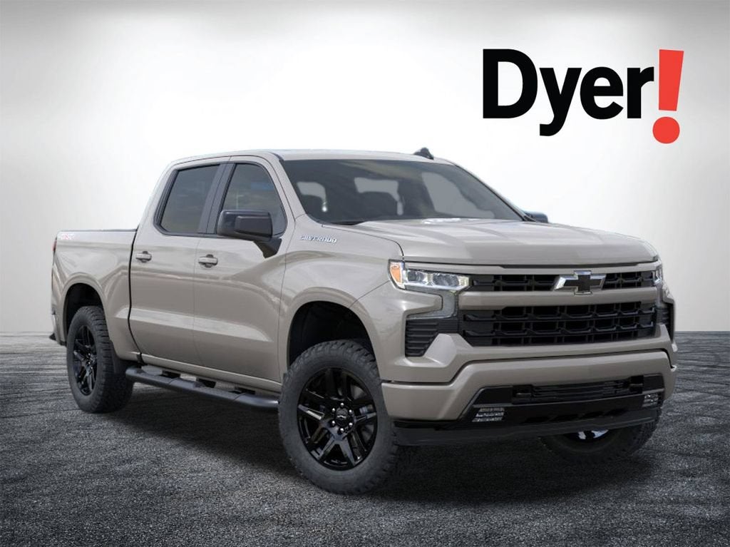 2026 Chevrolet Silverado 1500 RST in White Sands — front three-quarter view