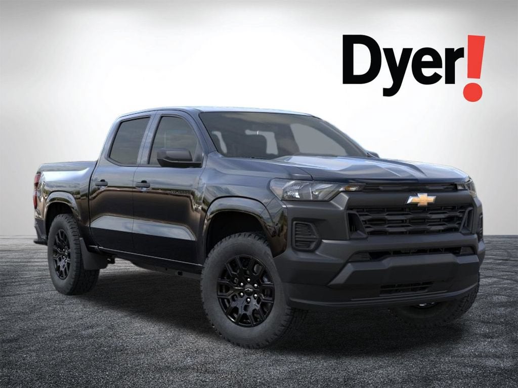 2026 Chevrolet Colorado WT in Black — front three-quarter view