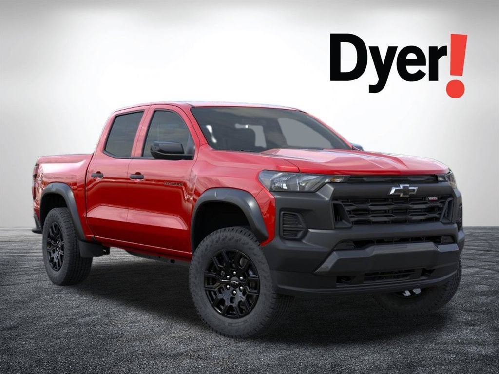 2026 Chevrolet Colorado Trail Boss in Radiant Red Tintcoat — front three-quarter view