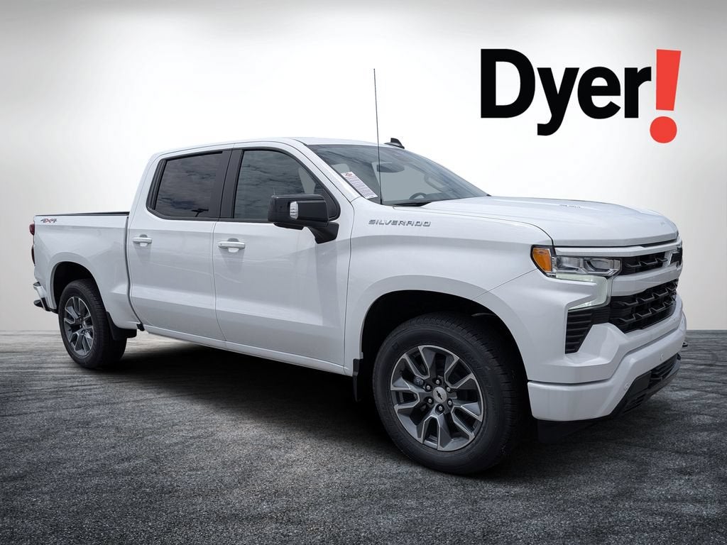 2026 Chevrolet Silverado 1500 RST in Summit White — front three-quarter view