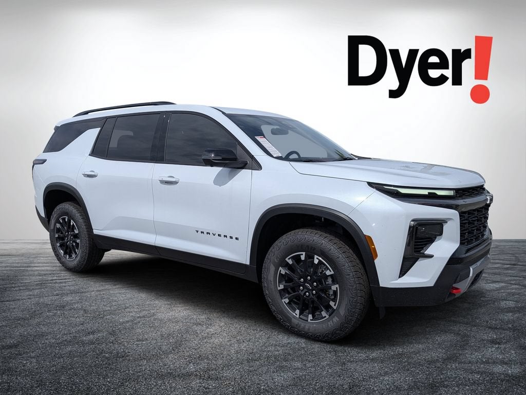 2026 Chevrolet Traverse Z71 in Polar White Tricoat — front three-quarter view