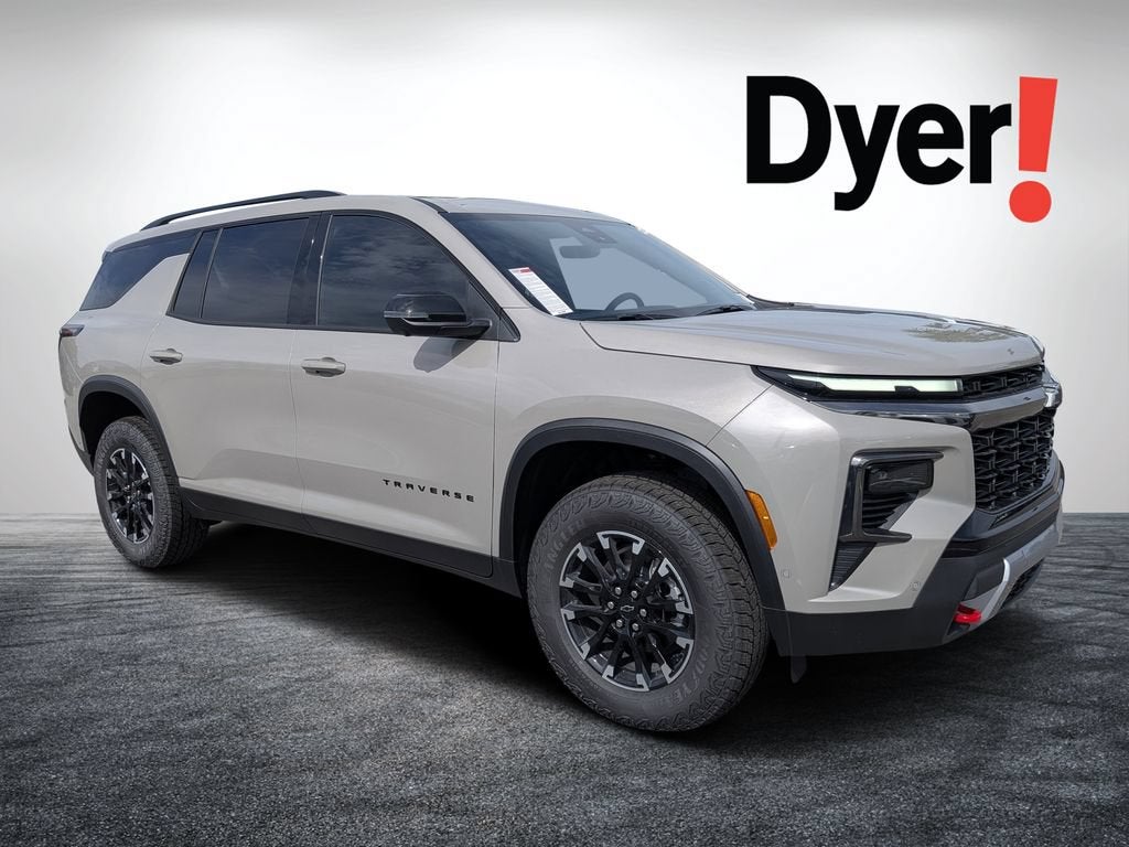2026 Chevrolet Traverse Z71 in Sandstone Gray — front three-quarter view