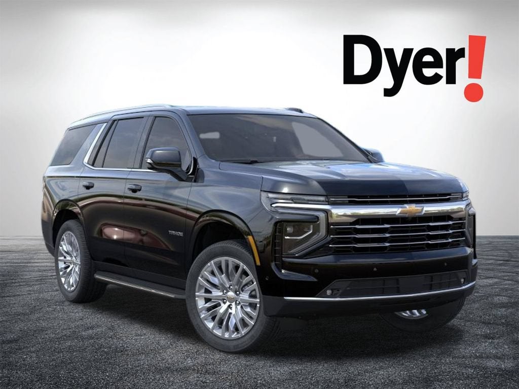 2026 Chevrolet Tahoe LT in Black — front three-quarter view