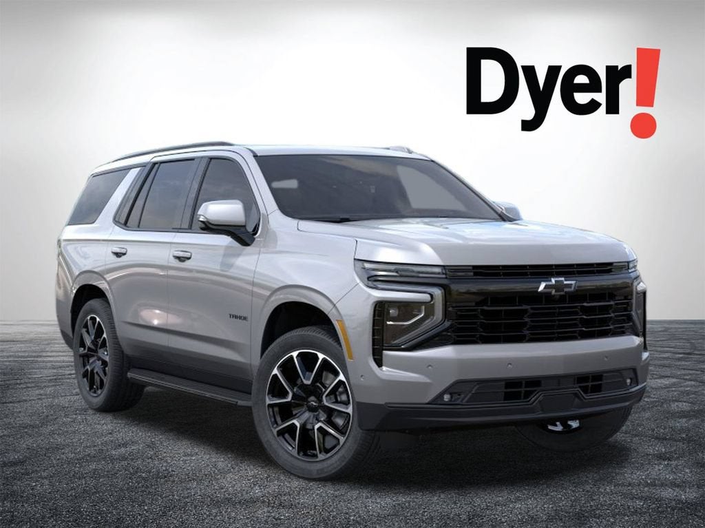 2026 Chevrolet Tahoe RST in Sterling Gray Metallic — front three-quarter view