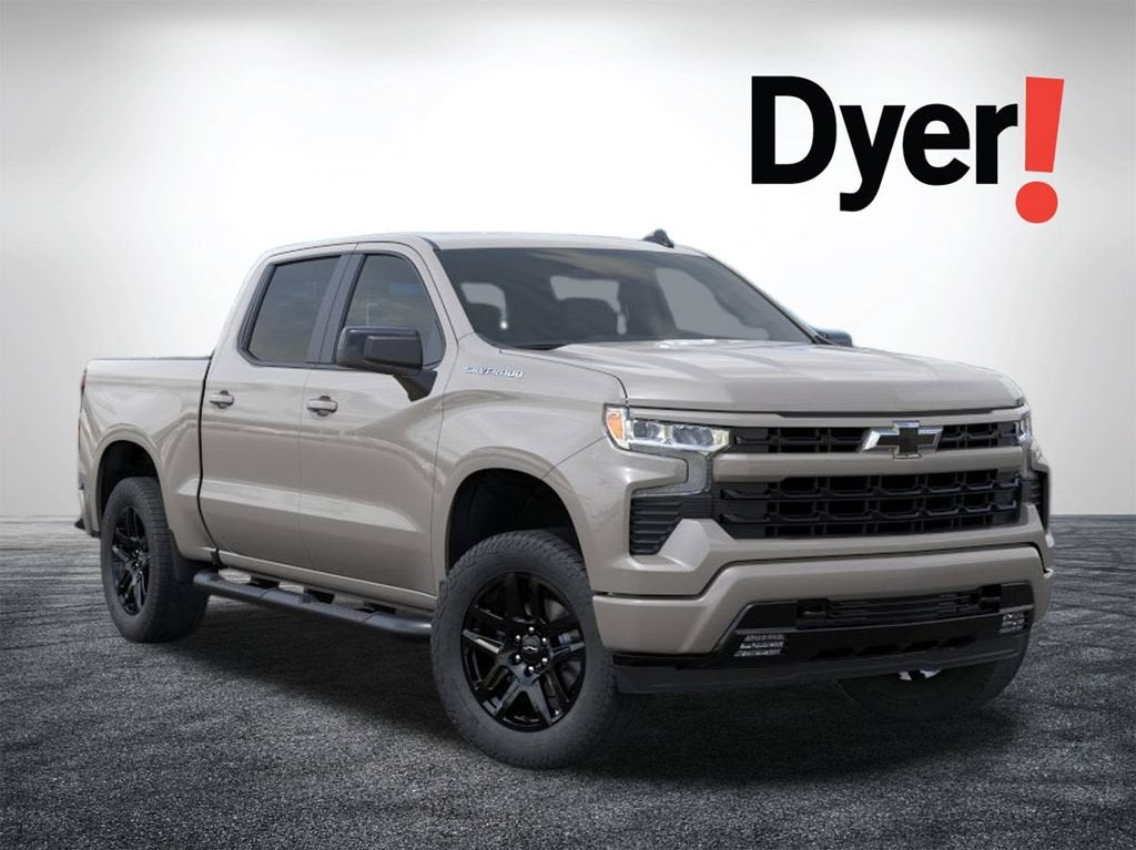 2026 Chevrolet Silverado 1500 RST in White Sands — front three-quarter view