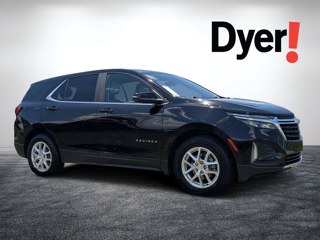 2024 Chevrolet Equinox LT in Mosaic Black Metallic — front three-quarter view