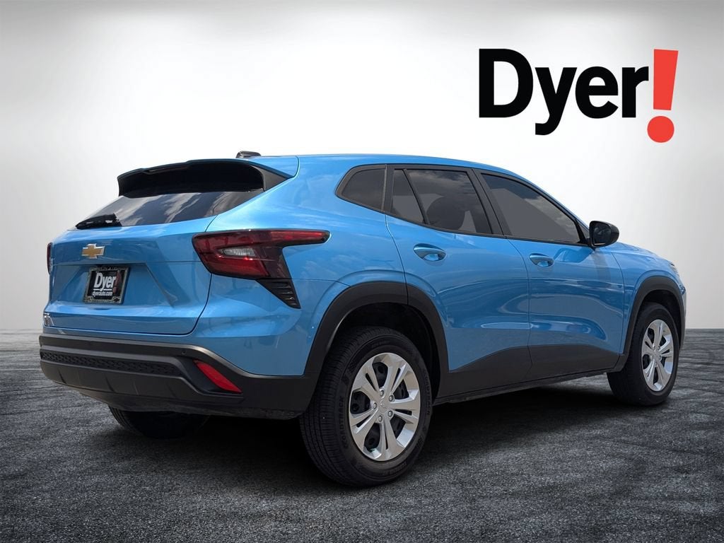 2025 Chevrolet Trax — rear three-quarter view