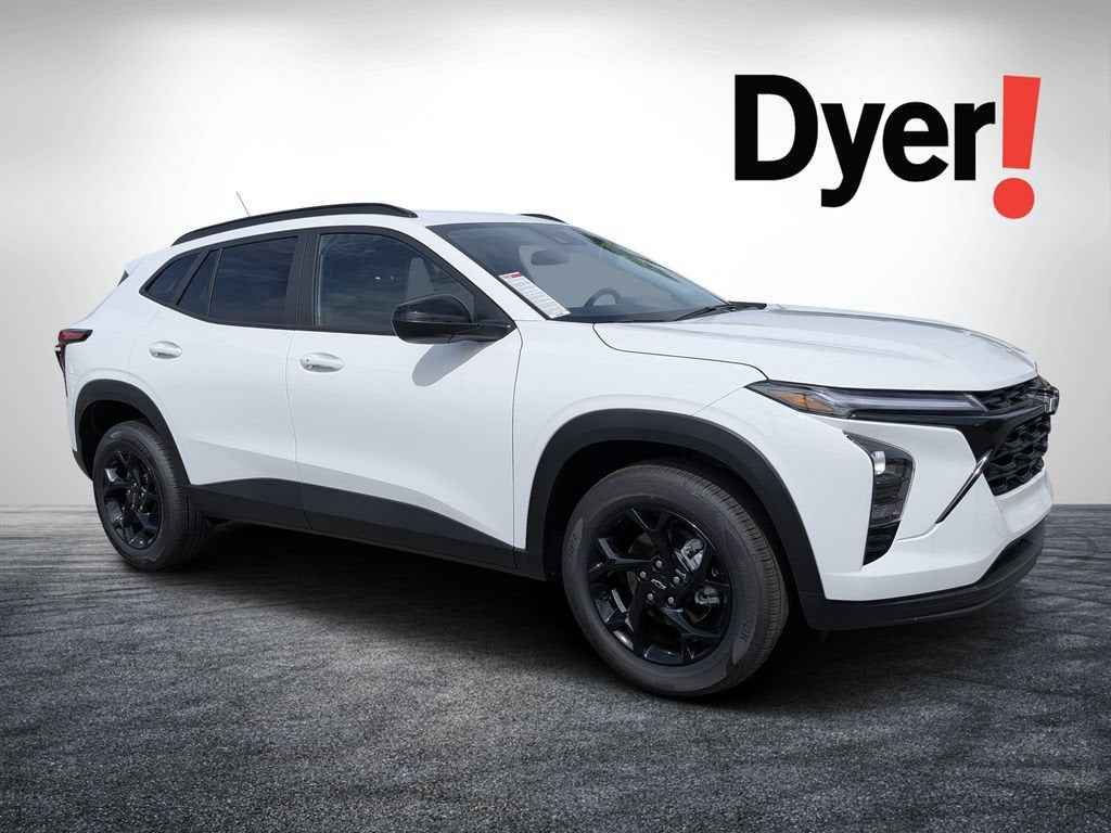 2026 Chevrolet Trax LT in Summit White — front three-quarter view
