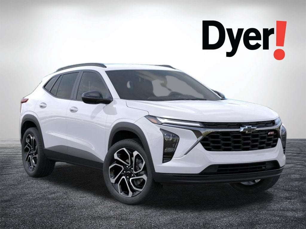 2026 Chevrolet Trax 2RS in Summit White — front three-quarter view