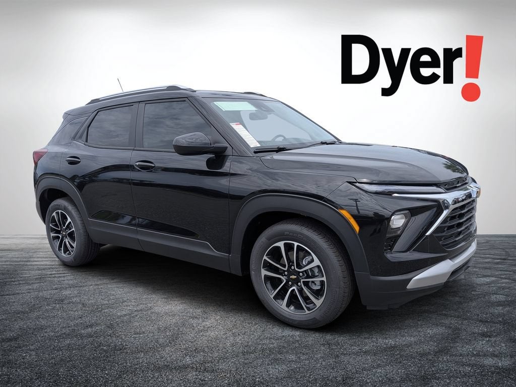 2026 Chevrolet Trailblazer LT in Mosaic Black Metallic — front three-quarter view