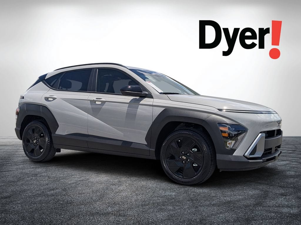 2026 Hyundai Kona SEL Sport in Gray — front three-quarter view