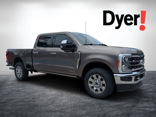 2023 Ford F-250 King Ranch in Gray — front three-quarter view