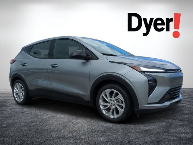 2027 Chevrolet Bolt LT in Sterling Grey Metallic — front three-quarter view