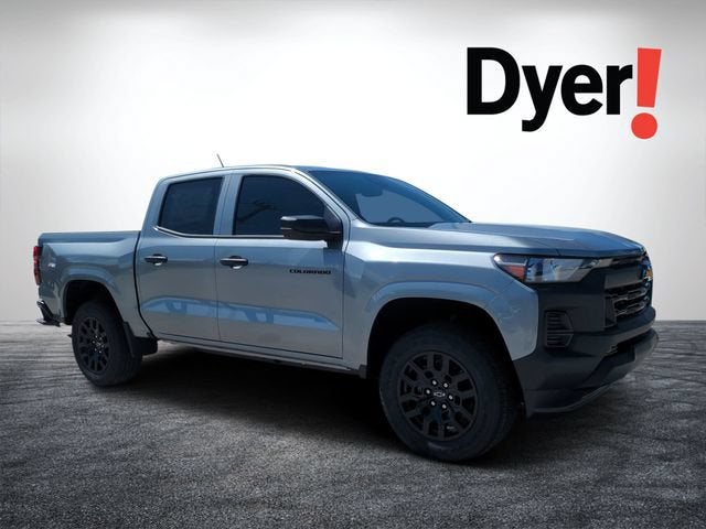 2026 Chevrolet Colorado WT in Sterling Gray Metallic — front three-quarter view