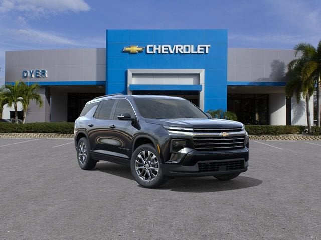 2026 Chevrolet Traverse LT in Mosaic Black Metallic — front three-quarter view