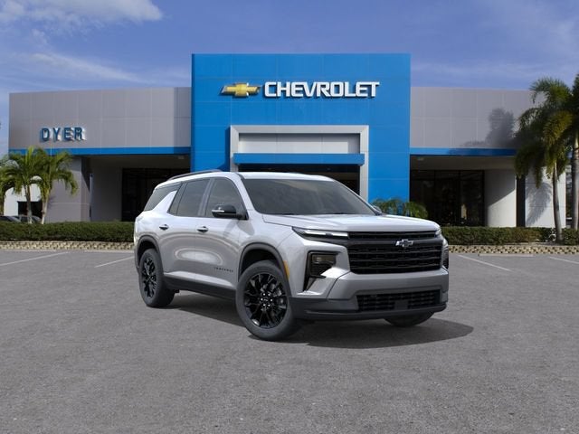 2026 Chevrolet Traverse LT in Sterling Gray Metallic — front three-quarter view