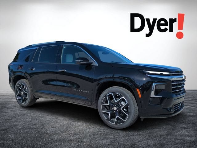 2026 Chevrolet Traverse High Country in Mosaic Black Metallic — front three-quarter view