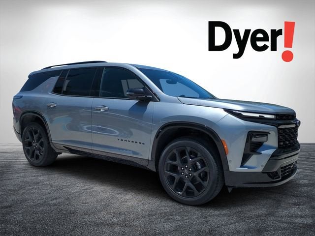 2026 Chevrolet Traverse RS in Sterling Gray Metallic — front three-quarter view