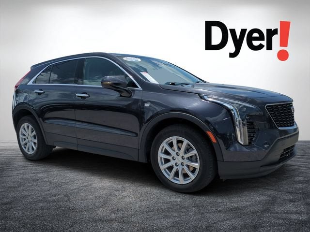 2023 Cadillac XT4 Luxury in Galactic Grey Metallic — front three-quarter view