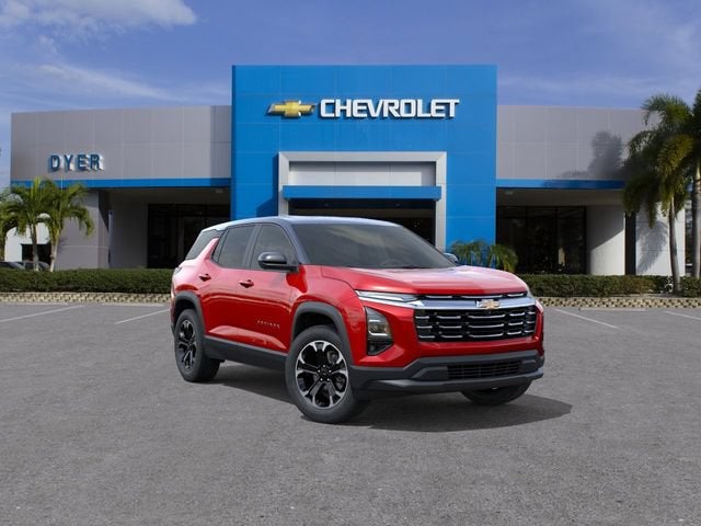 2026 Chevrolet Equinox LT in Radiant Red Tintcoat — front three-quarter view