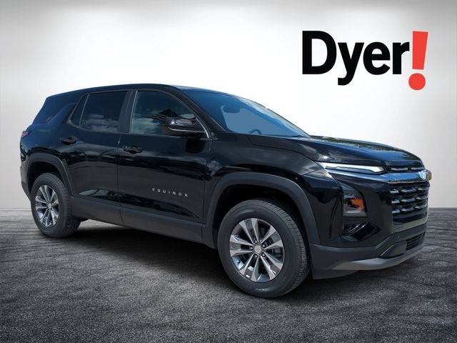 2026 Chevrolet Equinox LT in Mosaic Black Metallic — front three-quarter view