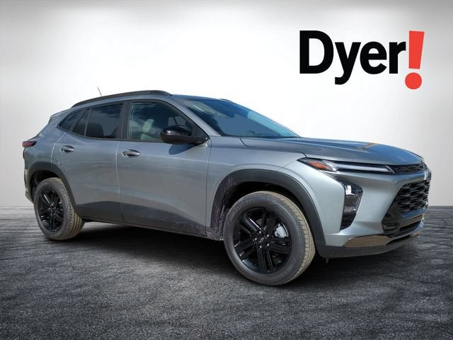 2026 Chevrolet Trax ACTIV in Sterling Gray Metallic — front three-quarter view
