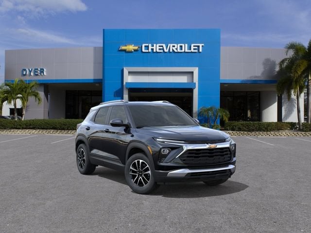 2026 Chevrolet Trailblazer LT in Mosaic Black Metallic — front three-quarter view