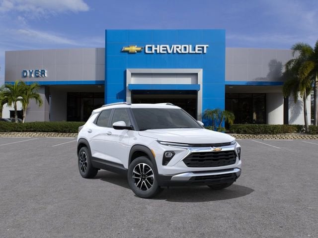 2026 Chevrolet Trailblazer LT in Summit White — front three-quarter view