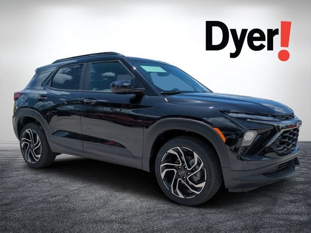 2026 Chevrolet Trailblazer RS in Mosaic Black Metallic — front three-quarter view
