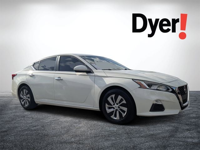 2020 Nissan Altima 2.5 S in Glacier White — front three-quarter view
