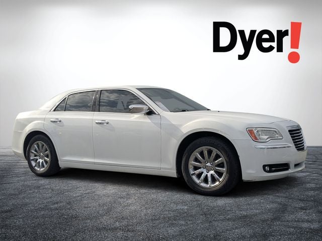 2014 Chrysler 300 C in Bright White Clearcoat — front three-quarter view