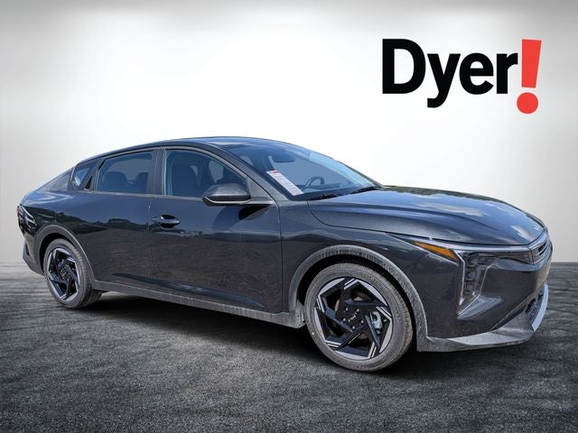 2026 Kia K4 EX in Interstellar Gr — front three-quarter view